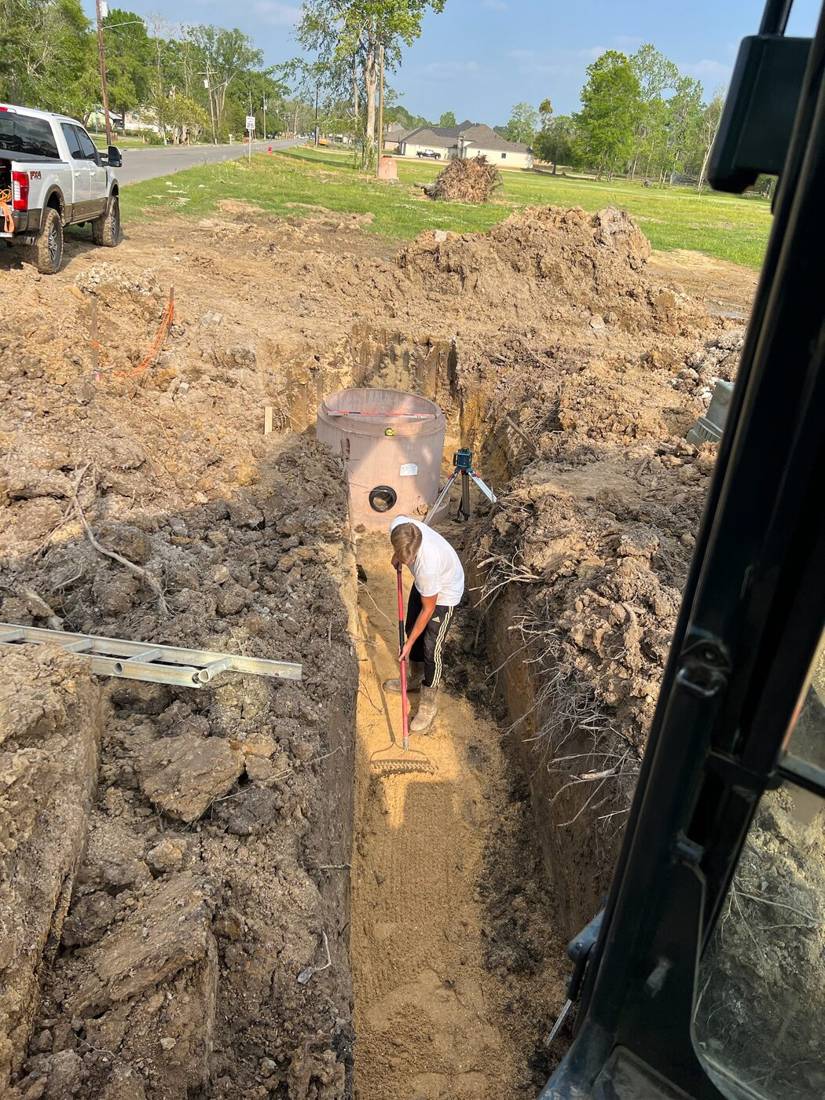 Deep utility excavation