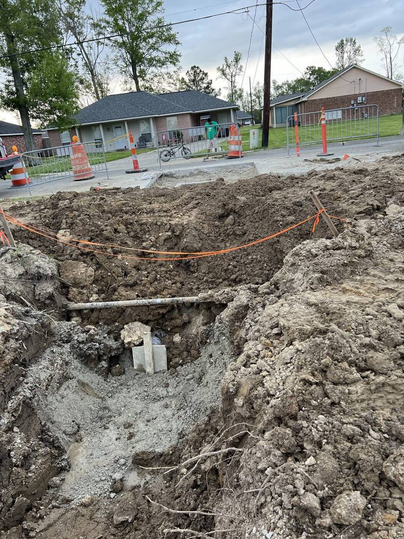 Catch basin & piping